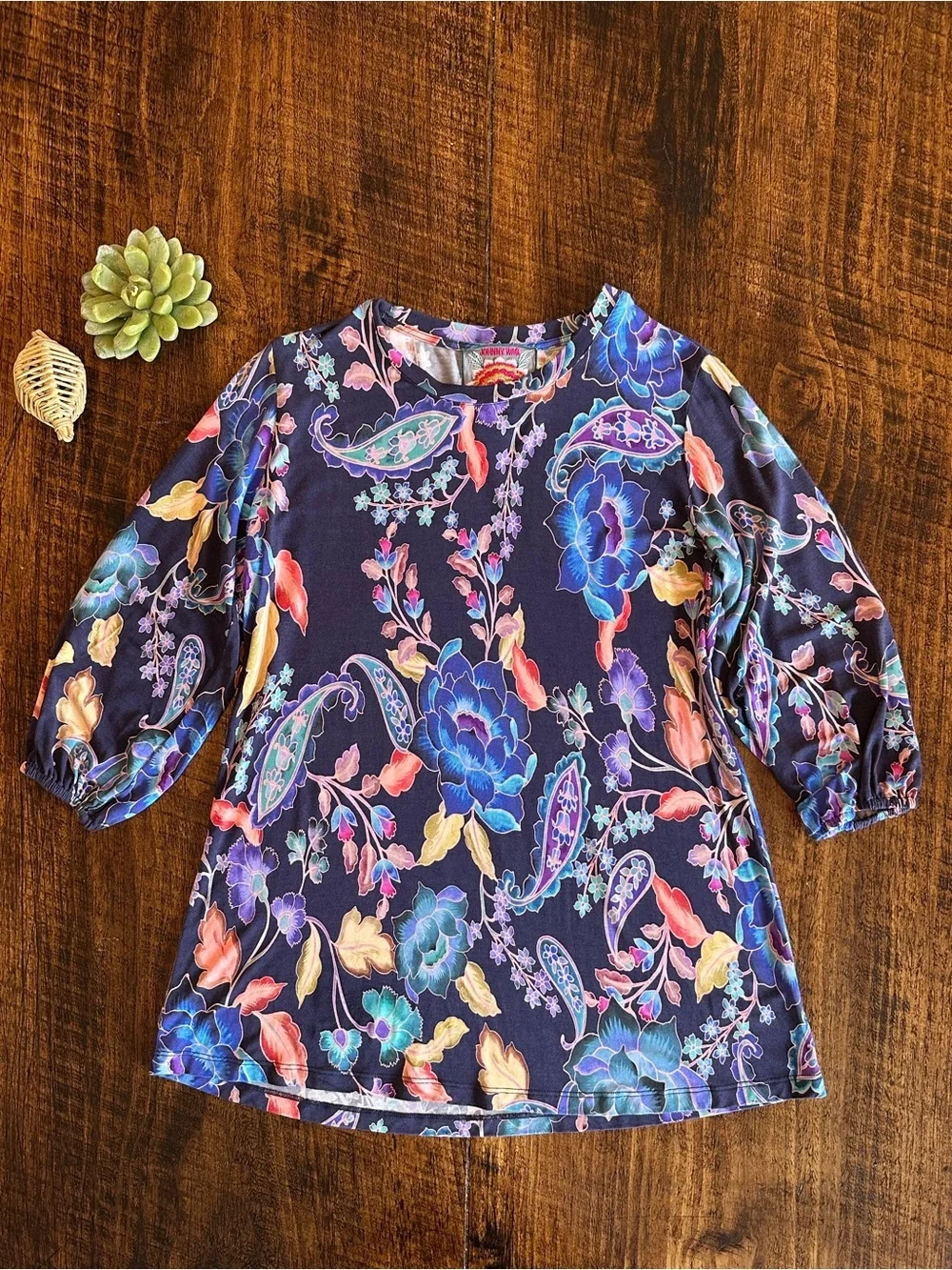 Johnny Was | The Janie Favorite Puff Sleeve Top in Stevies Garden Print, XS